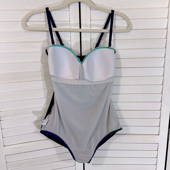 Profile™ By Gottex Swimsuit Size 10 1 Piece Mondrian - Picture 11 of 16